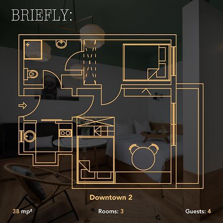 Downtown By Urbanesq Leilighet Bucureşti Eksteriør bilde
